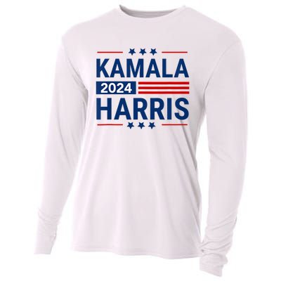 Kamala Harris 2024 Support First Presidente Usa Cooling Performance Long Sleeve Crew