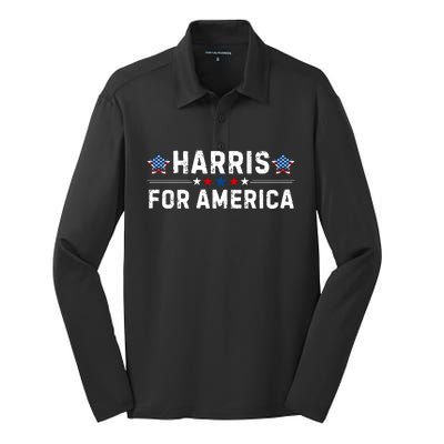 Kamala Harris 2024 Silk Touch Performance Long Sleeve Polo