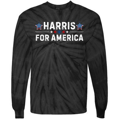 Kamala Harris 2024 Tie-Dye Long Sleeve Shirt