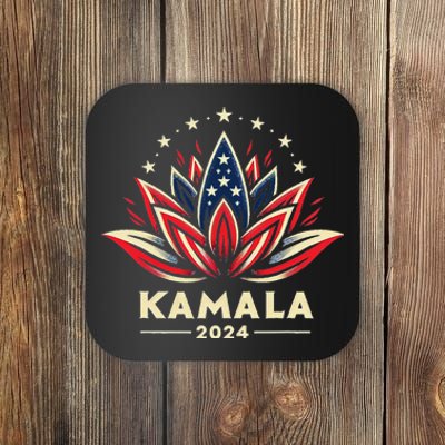 Kamala Harris 2024 Presidential Campaign American Lotus Coaster