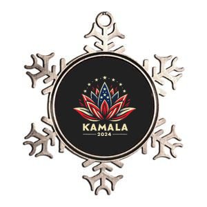 Kamala Harris 2024 Presidential Campaign American Lotus Metallic Star Ornament