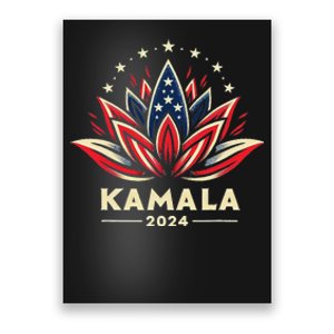 Kamala Harris 2024 Presidential Campaign American Lotus Poster