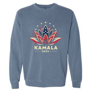 Kamala Harris 2024 Presidential Campaign American Lotus Garment-Dyed Sweatshirt