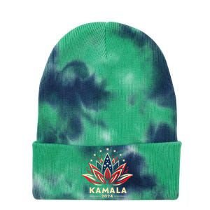 Kamala Harris 2024 Presidential Campaign American Lotus Tie Dye 12in Knit Beanie