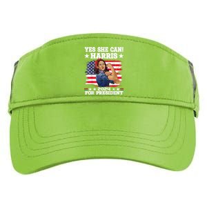 Kamala Harris 2024 President Election Kamala Yes She Can Adult Drive Performance Visor