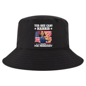 Kamala Harris 2024 President Election Kamala Yes She Can Cool Comfort Performance Bucket Hat