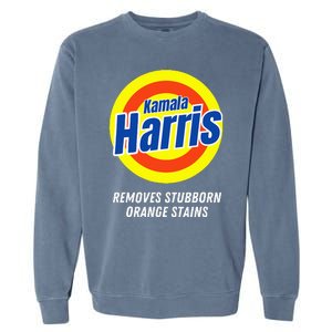 Kamala Harris 2024 Removes Stubborn Orange Stains Humorous Garment-Dyed Sweatshirt