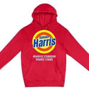 Kamala Harris 2024 Removes Stubborn Orange Stains Humorous Premium Pullover Hoodie