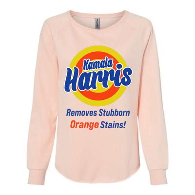 Kamala Harris 2024 Removes Stubborn Orange Stains Womens California Wash Sweatshirt