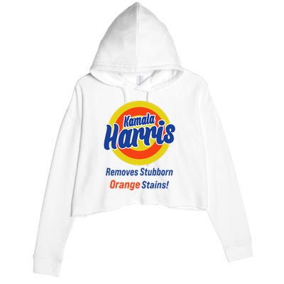 Kamala Harris 2024 Removes Stubborn Orange Stains Crop Fleece Hoodie