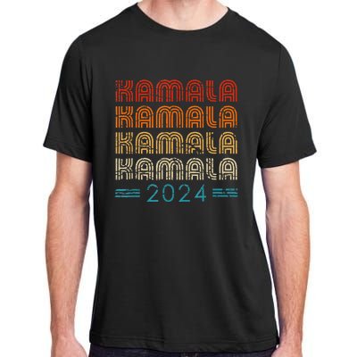 Kamala Harris 2024 Retro Vintage Election President 2024 Adult ChromaSoft Performance T-Shirt