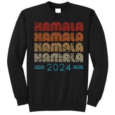 Kamala Harris 2024 Retro Vintage Election President 2024 Tall Sweatshirt