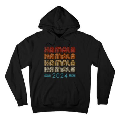 Kamala Harris 2024 Retro Vintage Election President 2024 Tall Hoodie