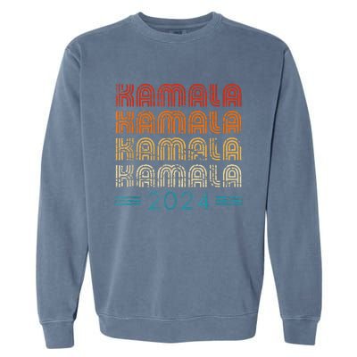 Kamala Harris 2024 Retro Vintage Election President 2024 Garment-Dyed Sweatshirt