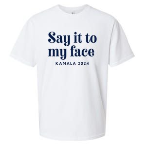 Kamala Harris 2024 Say It To My Face Debate Me Sueded Cloud Jersey T-Shirt