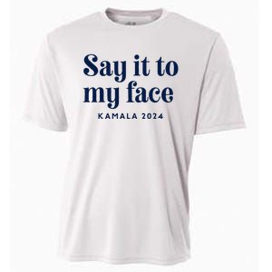 Kamala Harris 2024 Say It To My Face Debate Me Cooling Performance Crew T-Shirt