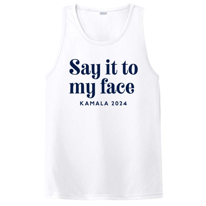 Kamala Harris 2024 Say It To My Face Debate Me PosiCharge Competitor Tank