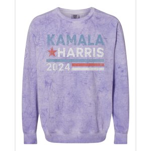 Kamala Harris 2024 For President Election Campaign Colorblast Crewneck Sweatshirt