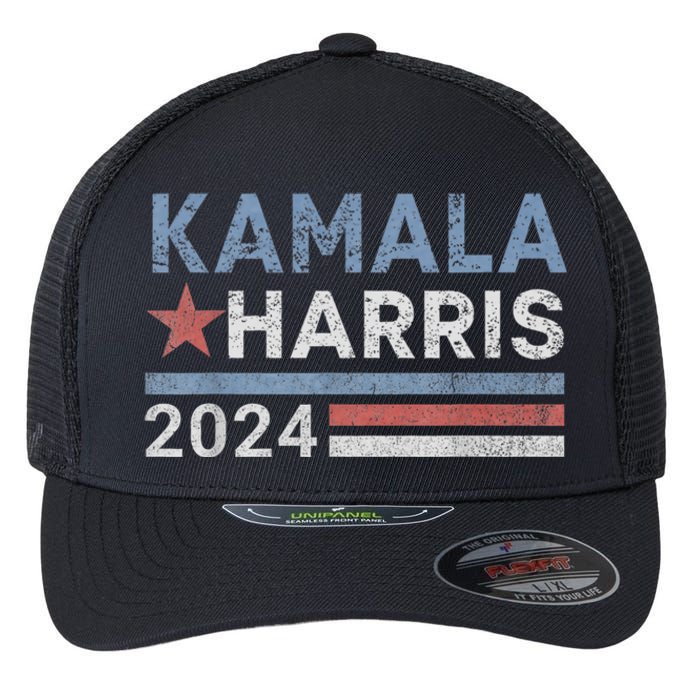 Kamala Harris 2024 For President Election Campaign Flexfit Unipanel Trucker Cap