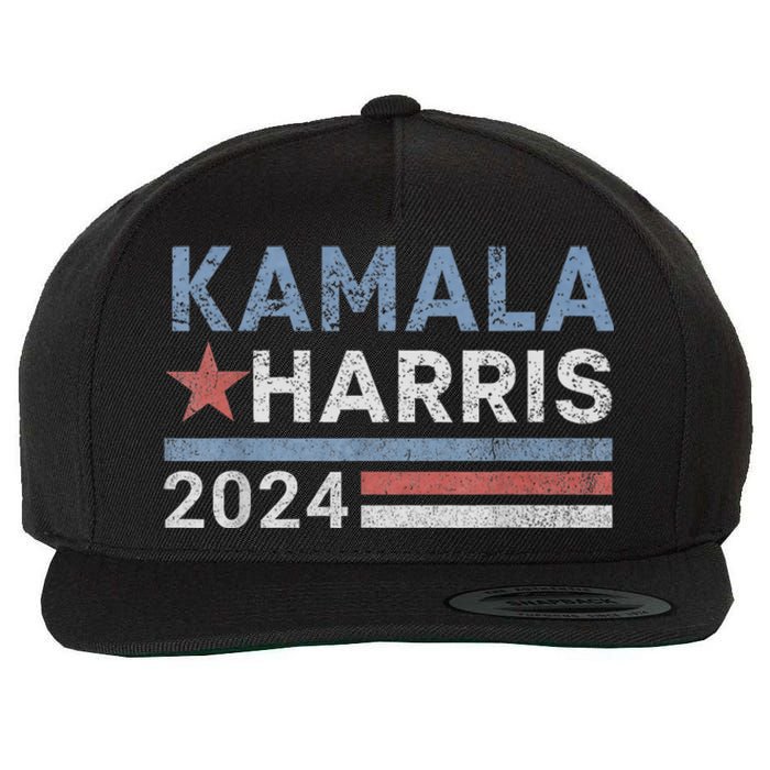 Kamala Harris 2024 For President Election Campaign Wool Snapback Cap