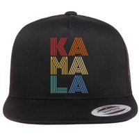 Kamala Harris 2024 Vintage Retro Style Flat Bill Trucker Hat