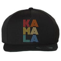 Kamala Harris 2024 Vintage Retro Style Wool Snapback Cap