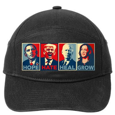 Kamala Harris 2024 Support 7-Panel Snapback Hat