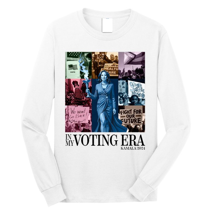 Kamala Harris 2024 In My Voting Era Madam President Long Sleeve Shirt