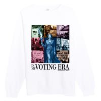 Kamala Harris 2024 In My Voting Era Madam President Premium Crewneck Sweatshirt