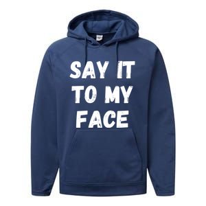 Kamala Harris 2024 Say It To My Face Kamala Harris Debate Performance Fleece Hoodie