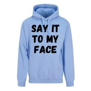 Kamala Harris 2024 Say It To My Face Kamala Harris Debate Unisex Surf Hoodie