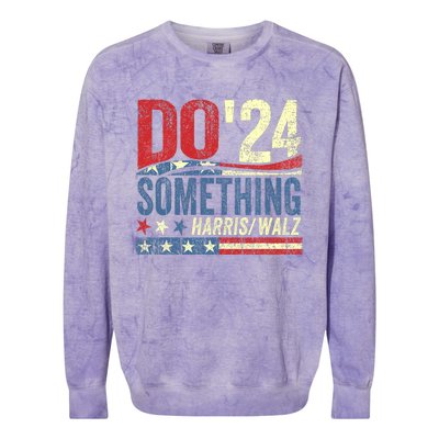 Kamala Harris 2024 Election Michelle Obama Do Something Colorblast Crewneck Sweatshirt