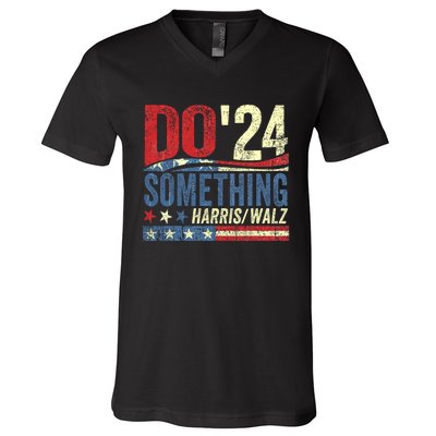 Kamala Harris 2024 Election Michelle Obama Do Something V-Neck T-Shirt