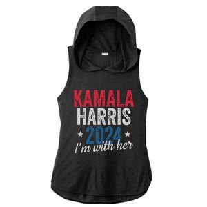 Kamala Harris 2024 Support Im With Her Kamala Harris 2024 Ladies PosiCharge Tri-Blend Wicking Draft Hoodie Tank