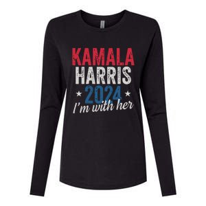 Kamala Harris 2024 Support Im With Her Kamala Harris 2024 Womens Cotton Relaxed Long Sleeve T-Shirt