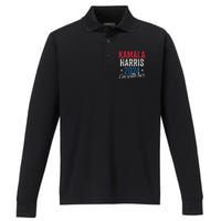 Kamala Harris 2024 Support Im With Her Kamala Harris 2024 Performance Long Sleeve Polo