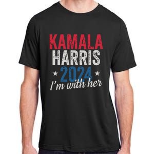 Kamala Harris 2024 Support Im With Her Kamala Harris 2024 Adult ChromaSoft Performance T-Shirt