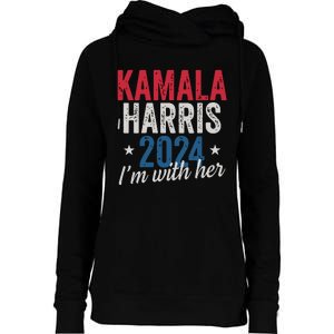 Kamala Harris 2024 Support Im With Her Kamala Harris 2024 Womens Funnel Neck Pullover Hood