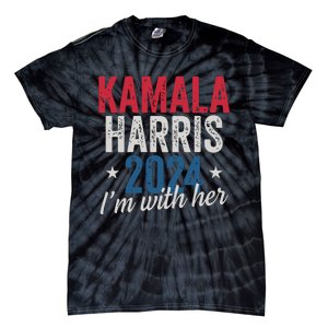 Kamala Harris 2024 Support Im With Her Kamala Harris 2024 Tie-Dye T-Shirt