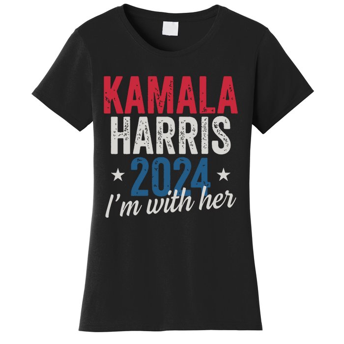 Kamala Harris 2024 Support Im With Her Kamala Harris 2024 Women's T-Shirt