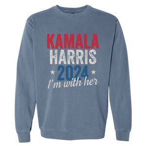 Kamala Harris 2024 Support Im With Her Kamala Harris 2024 Garment-Dyed Sweatshirt