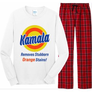 Kamala Harris 2024 Removes Stubborn Orange Stains Long Sleeve Pajama Set