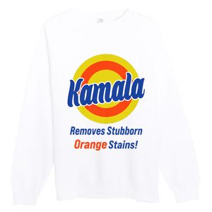 Kamala Harris 2024 Removes Stubborn Orange Stains Premium Crewneck Sweatshirt