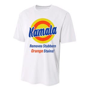 Kamala Harris 2024 Removes Stubborn Orange Stains Performance Sprint T-Shirt