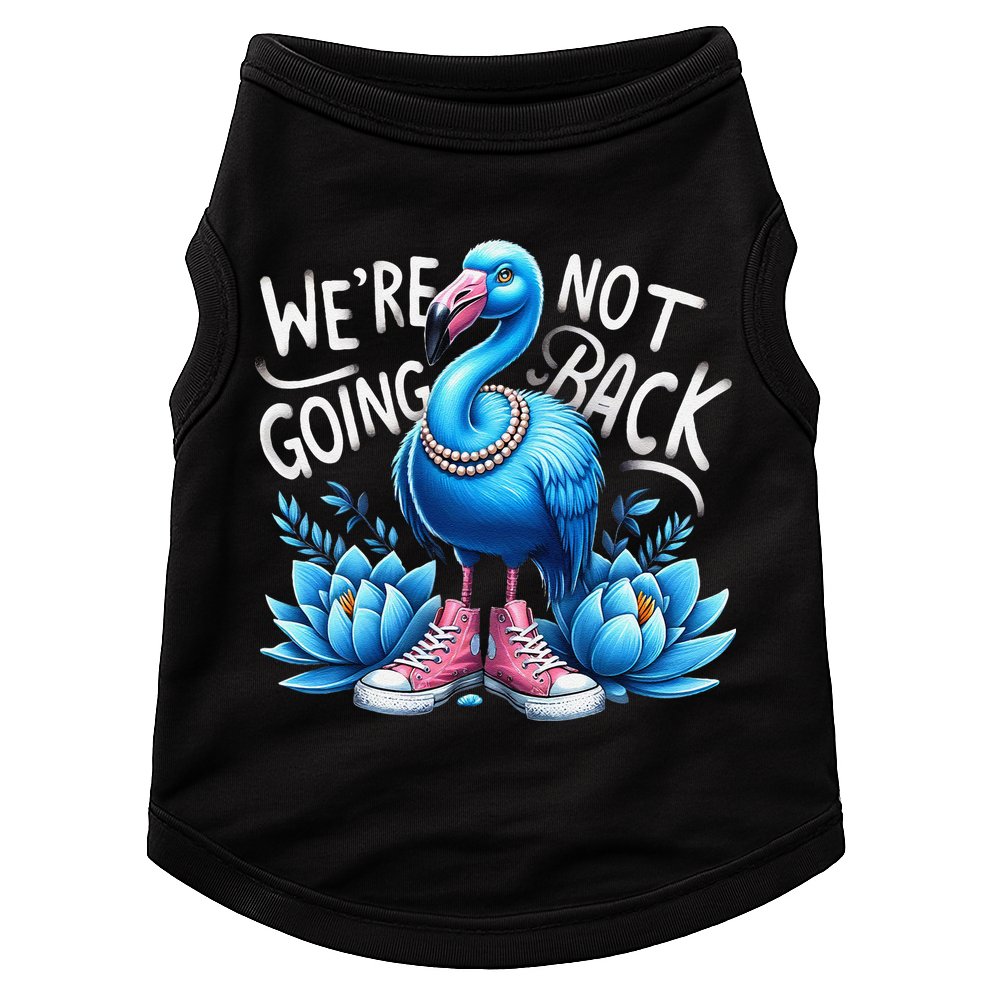Kamala Harris 2024 Vintage Flamingo Were Not Going Back Doggie Tank