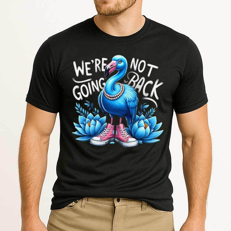 Kamala Harris 2024 Vintage Flamingo Were Not Going Back Performance Shirt
