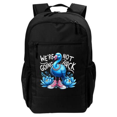 Kamala Harris 2024 Vintage Flamingo Were Not Going Back Backpack