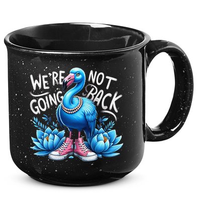 Kamala Harris 2024 Vintage Flamingo Were Not Going Back 15oz Campfire Ceramic Mug