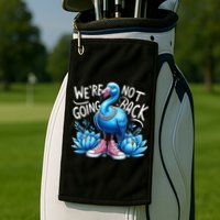 Kamala Harris 2024 Vintage Flamingo Were Not Going Back Golf Towel