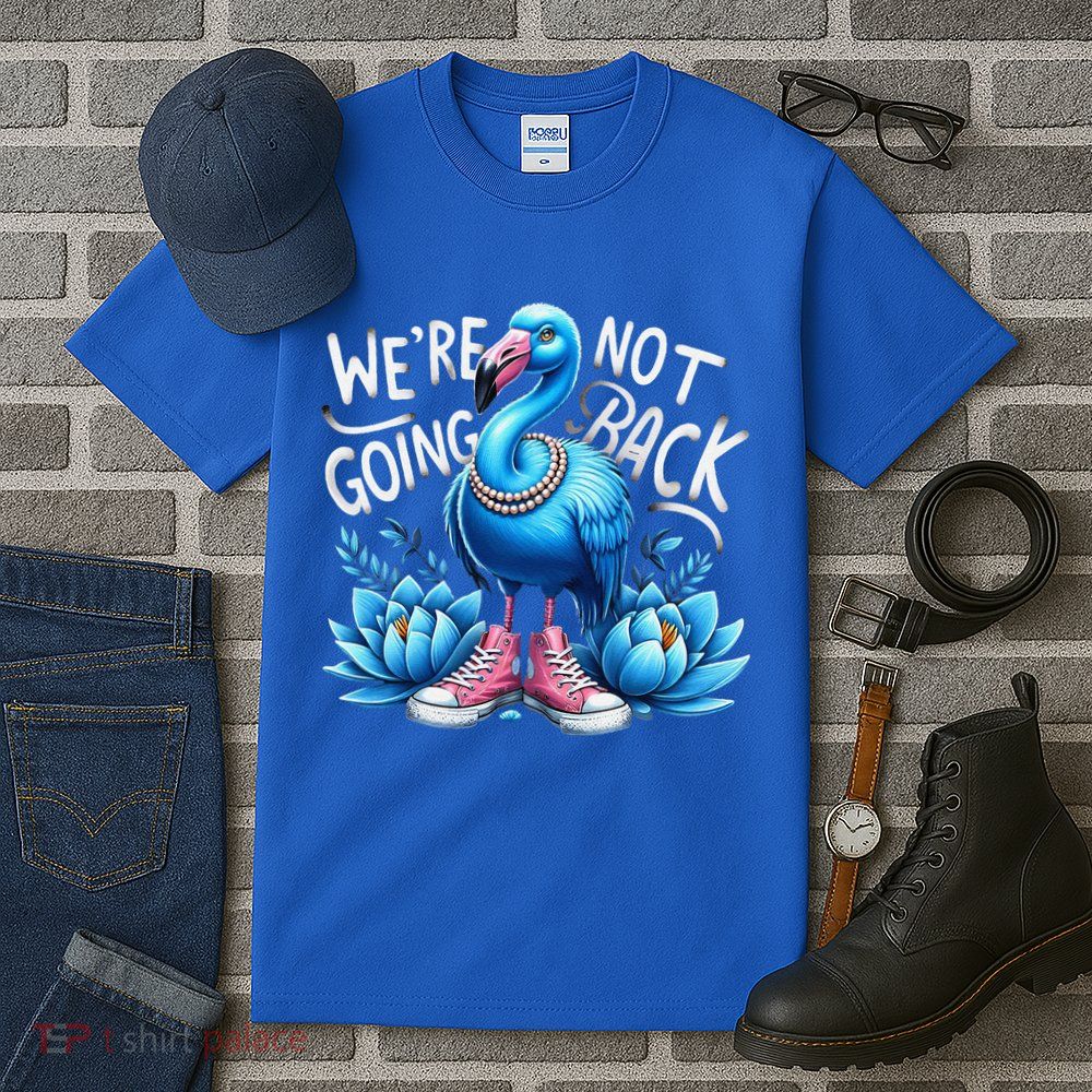 Kamala Harris 2024 Vintage Flamingo Were Not Going Back Tall T-Shirt